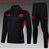 Chándal Bayern Munich 2025/26 ( Black Long Zipper) - NIÑOS